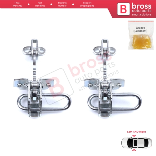 2 Pieces Door Hinge Stop Check Strap Limiter for Fiat Punto MK2 188 3-Door 1999-2012 51754187 