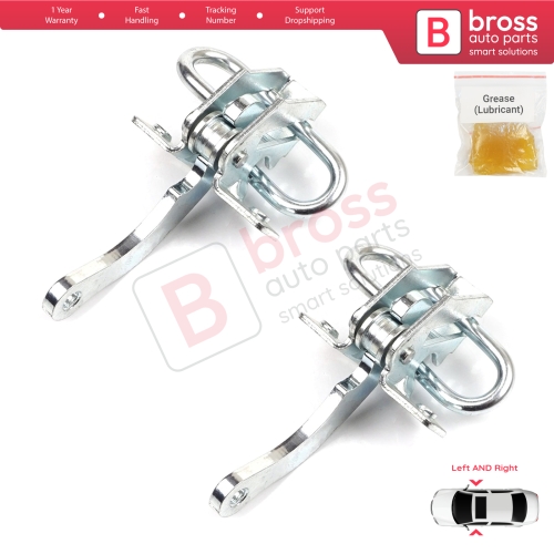 2 Pieces Door Hinge Stop Check Strap Limiter for Fiat Seicento 600 Elettra 187 1997-2010 46553843