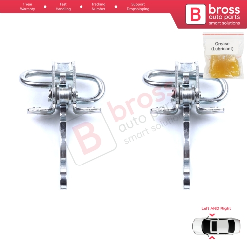 2 Pieces Door Hinge Stop Check Strap Limiter for Fiat Seicento 600 Elettra 187 1997-2010 46553843
