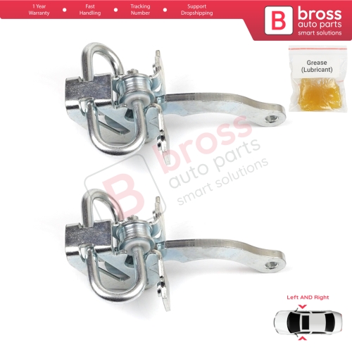 2 Pieces Door Hinge Stop Check Strap Limiter for Fiat Seicento 600 Elettra 187 1997-2010 46553843