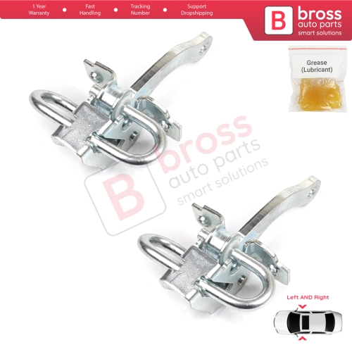 2 Pieces Door Hinge Stop Check Strap Limiter for Fiat Seicento 600 Elettra 187 1997-2010 46553843