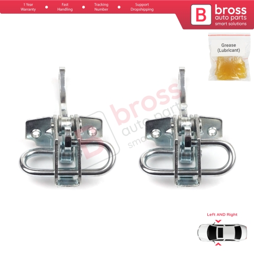 2 Pieces Door Hinge Stop Check Strap Limiter for Fiat Seicento 600 Elettra 187 1997-2010 46553843