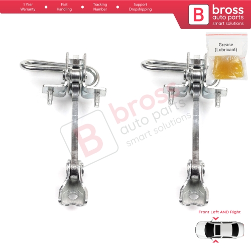 2 Pieces Front Door Hinge Stop Check Strap Limiter for Iveco Daily III IV V VI 1999-On 500314457