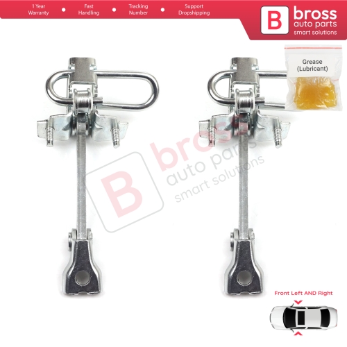 2 Pieces Front Door Hinge Stop Check Strap Limiter for Iveco Daily III IV V VI 1999-On 500314457