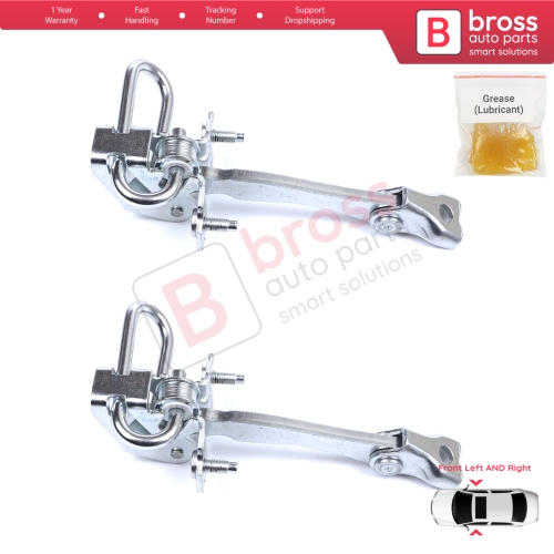 2 Pieces Front Door Hinge Stop Check Strap Limiter for Iveco Daily III IV V VI 1999-On 500314457