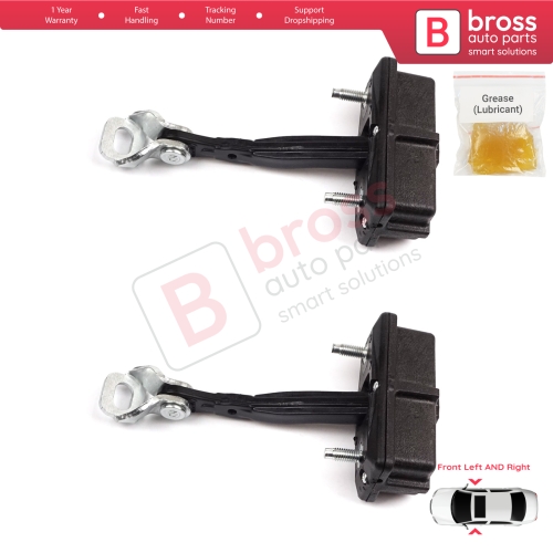 2 Pieces Front Door Hinge Stop Check Strap Limiter for Fiat Panda MK4 312 319 519 2011-2023 52022102