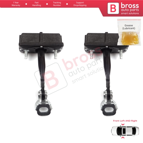 2 Pieces Front Door Hinge Stop Check Strap Limiter for Fiat Panda MK4 312 319 519 2011-2023 52022102