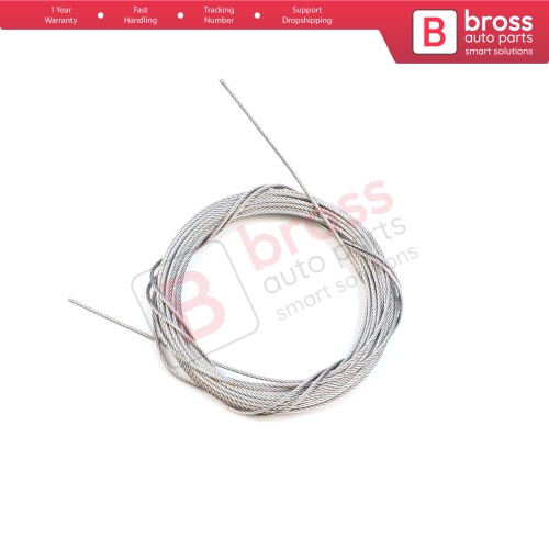 10 meter Car Door Hood Trunk Release Locking Latch Bowden Repair Cable AISI 304 Steel Wire Rope 7x7 Strands Diameter 1.2 mm