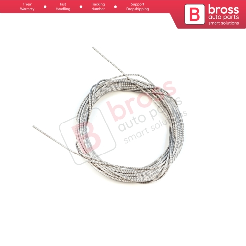 10 meter Car Door Hood Trunk Release Locking Latch Bowden Repair Cable AISI 304 Steel Wire Rope 7x7 Strands Diameter 1.2 mm