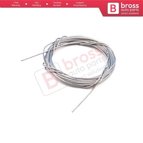 10 meter Car Door Hood Trunk Release Locking Latch Bowden Repair Cable AISI 304 Steel Wire Rope 7x7 Strands Diameter 1.2 mm