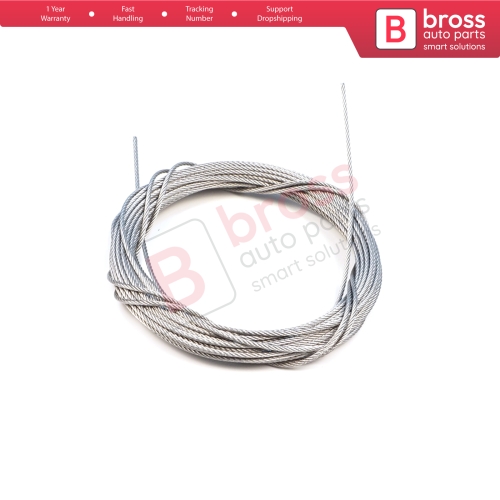 10 meter Car Door Hood Trunk Release Locking Latch Bowden Repair Cable AISI 304 Steel Wire Rope 7x7 Strands Diameter 1.2 mm
