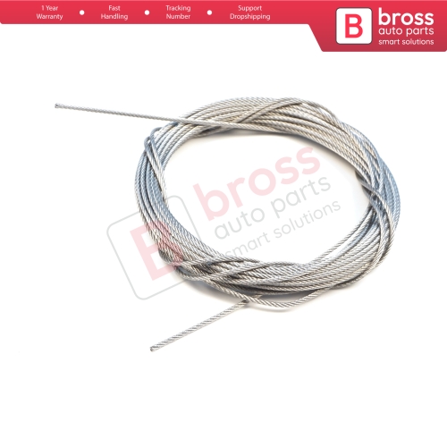 10 meter Car Door Hood Trunk Release Locking Latch Bowden Repair Cable AISI 304 Steel Wire Rope 7x7 Strands Diameter 1.2 mm