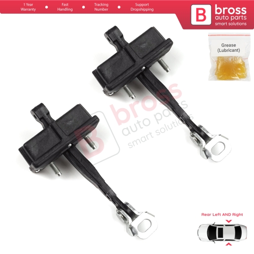 2 Pieces Rear Door Hinge Stop Check Strap Limiter for Fiat Panda MK4 312 319 519 2011-2023 Van Hatchback 52022104