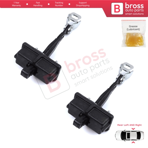 2 Pieces Rear Door Hinge Stop Check Strap Limiter for Fiat Panda MK4 312 319 519 2011-2023 Van Hatchback 52022104