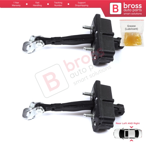 2 Pieces Rear Door Hinge Stop Check Strap Limiter for Fiat Panda MK4 312 319 519 2011-2023 Van Hatchback 52022104