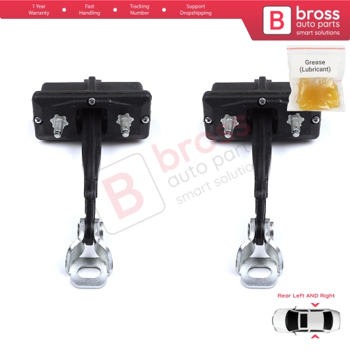 2 Pieces Rear Door Hinge Stop Check Strap Limiter for Fiat Panda MK4 312 319 519 2011-2023 Van Hatchback 52022104