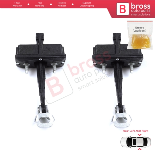 2 Pieces Rear Door Hinge Stop Check Strap Limiter for Fiat Panda MK4 312 319 519 2011-2023 Van Hatchback 52022104