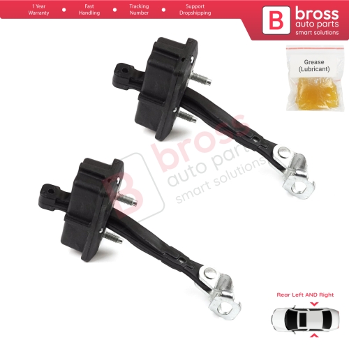 2 Pieces Rear Door Hinge Stop Check Strap Limiter for Fiat Panda MK4 312 319 519 2011-2023 Van Hatchback 52022104