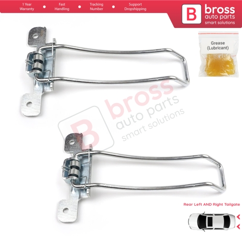 2 Pieces Rear Left and Right Trunk Door Hinge Stop Check Strap Limiter for Iveco Daily 1999-2014 500365957