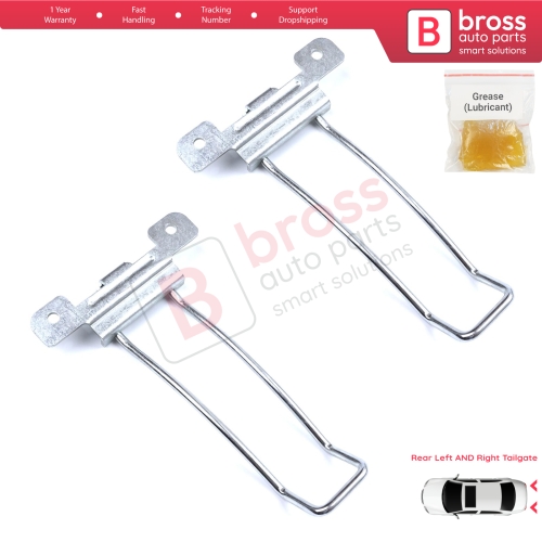 2 Pieces Rear Left and Right Trunk Door Hinge Stop Check Strap Limiter for Iveco Daily 1999-2014 500365957