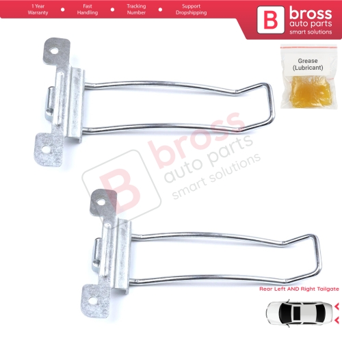 2 Pieces Rear Left and Right Trunk Door Hinge Stop Check Strap Limiter for Iveco Daily 1999-2014 500365957