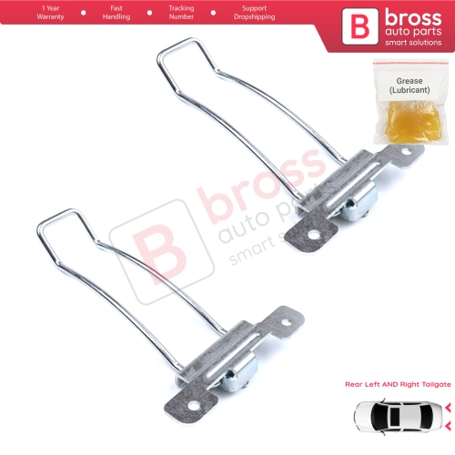2 Pieces Rear Left and Right Trunk Door Hinge Stop Check Strap Limiter for Iveco Daily 1999-2014 500365957
