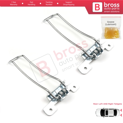 2 Pieces Rear Left and Right Trunk Door Hinge Stop Check Strap Limiter for Iveco Daily 1999-2014 500365957
