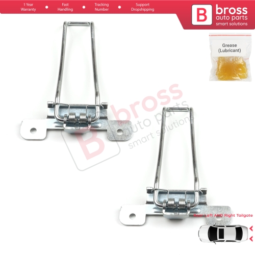 2 Pieces Rear Left and Right Trunk Door Hinge Stop Check Strap Limiter for Iveco Daily 1999-2014 500365957
