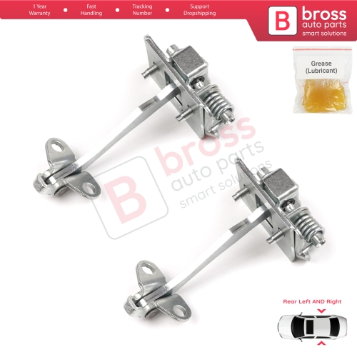 2 Pieces Rear Door Hinge Stop Check Strap Limiter for Citroen C5 MK1 DC/DE 2001-2008 9181G1