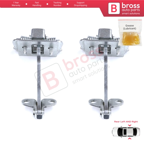 2 Pieces Rear Door Hinge Stop Check Strap Limiter for Citroen C5 MK1 DC/DE 2001-2008 9181G1