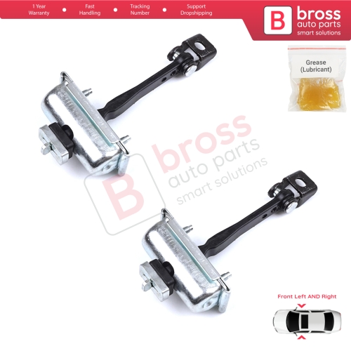 2 Pieces Front Door Hinge Stop Check Strap Limiter for Citroen C3 MK3 Peugeot 208 2008 MK1 5-Door Hatchback 9671891380
