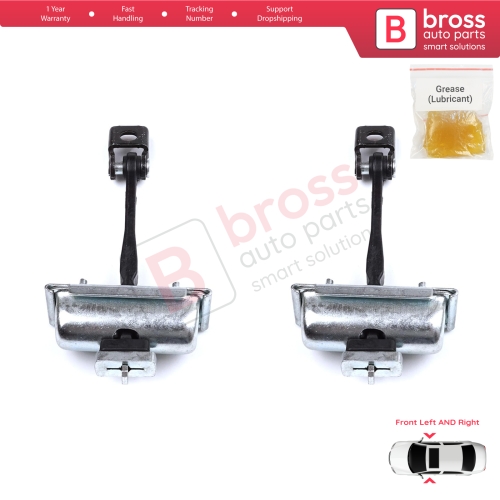 2 Pieces Front Door Hinge Stop Check Strap Limiter for Citroen C3 MK3 Peugeot 208 2008 MK1 5-Door Hatchback 9671891380