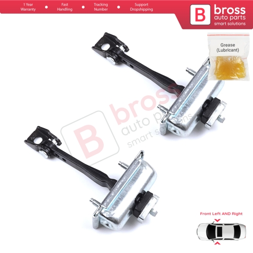 2 Pieces Front Door Hinge Stop Check Strap Limiter for Citroen C3 MK3 Peugeot 208 2008 MK1 5-Door Hatchback 9671891380