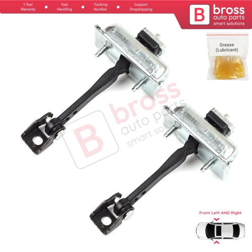 2 Pieces Front Door Hinge Stop Check Strap Limiter for Citroen C3 MK3 Peugeot 208 2008 MK1 5-Door Hatchback 9671891380