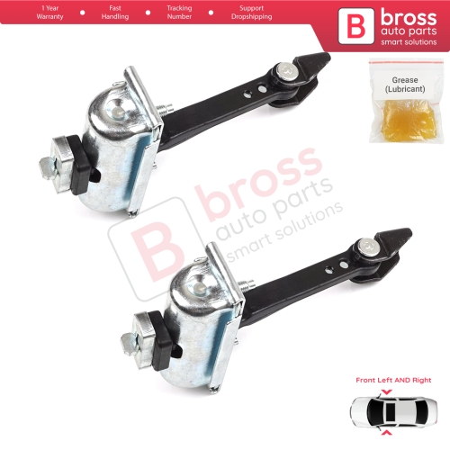 2 Pieces Front Door Hinge Stop Check Strap Limiter for Citroen C3 MK3 Peugeot 208 2008 MK1 5-Door Hatchback 9671891380