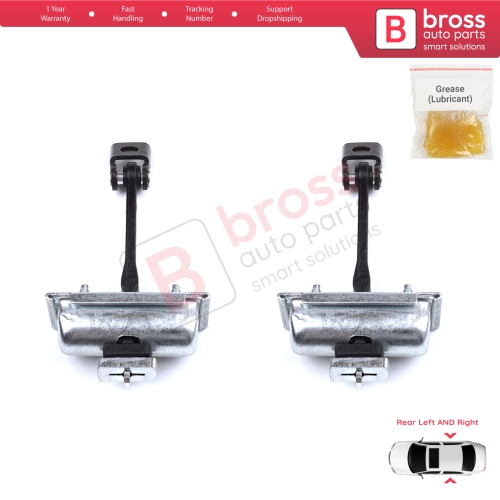 2 Pieces Rear Door Hinge Stop Check Strap Limiter for Citroen C3 MK3 Peugeot 208 2008 MK1 5-Door Hatchback 9671891280	