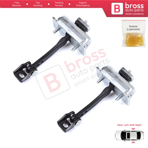 2 Pieces Rear Door Hinge Stop Check Strap Limiter for Citroen C3 MK3 Peugeot 208 2008 MK1 5-Door Hatchback 9671891280	