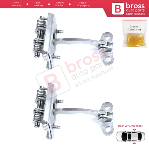 2 Pieces Rear Door Hinge Stop Check Strap Limiter for Citroen Xsara N0 N1 N2 1997-2006 9181C0