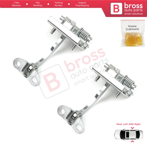 2 Pieces Rear Door Hinge Stop Check Strap Limiter for Citroen Xsara N0 N1 N2 1997-2006 9181C0