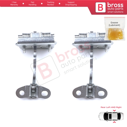 2 Pieces Rear Door Hinge Stop Check Strap Limiter for Citroen Xsara N0 N1 N2 1997-2006 9181C0