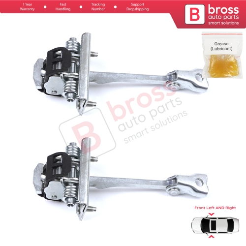 2 Pieces Front Door Hinge Stop Check Strap Limiter for Citroen DS3 3-Door Hatchback Convertible 2009-2019 9181Q8