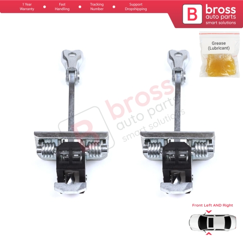 2 Pieces Front Door Hinge Stop Check Strap Limiter for Citroen DS3 3-Door Hatchback Convertible 2009-2019 9181Q8