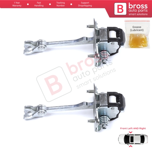 2 Pieces Front Door Hinge Stop Check Strap Limiter for Citroen DS3 3-Door Hatchback Convertible 2009-2019 9181Q8