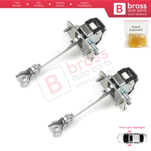 2 Pieces Front Door Hinge Stop Check Strap Limiter for Citroen DS3 3-Door Hatchback Convertible 2009-2019 9181Q8