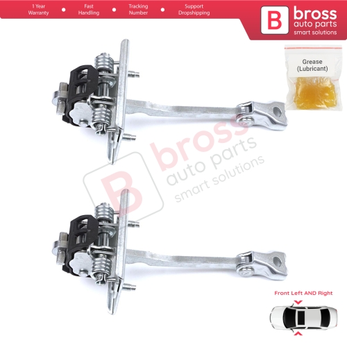 2 Pieces Front Door Hinge Stop Check Strap Limiter for Citroen DS5 2011-2018 9670813380