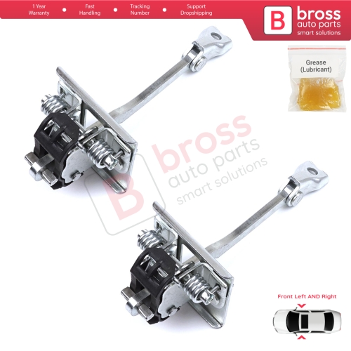 2 Pieces Front Door Hinge Stop Check Strap Limiter for Citroen DS5 2011-2018 9670813380