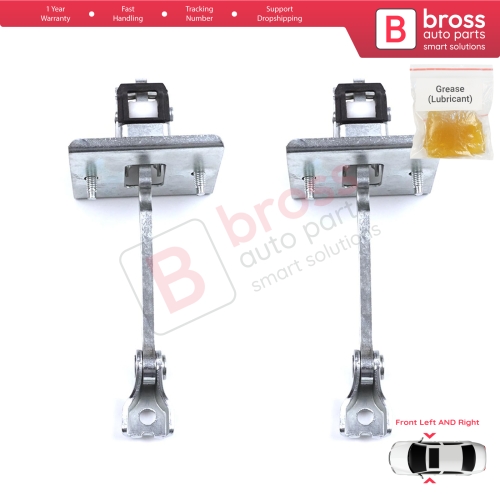 2 Pieces Front Door Hinge Stop Check Strap Limiter for Citroen DS5 2011-2018 9670813380