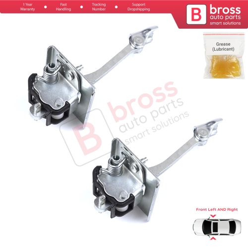 2 Pieces Front Door Hinge Stop Check Strap Limiter for Citroen DS5 2011-2018 9670813380