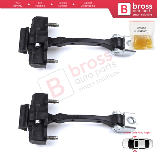 2 Pieces Front Door Hinge Stop Check Strap Limiter for Citroen C4 Cactus 2014-On 9801290780