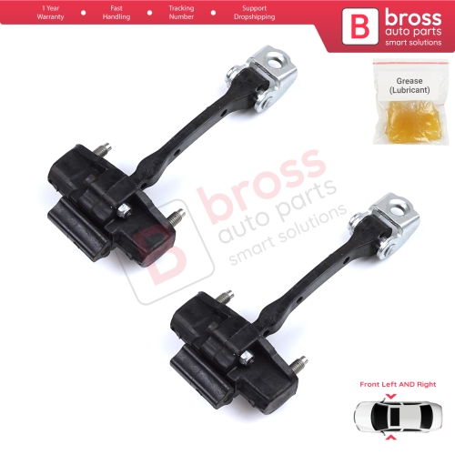 2 Pieces Front Door Hinge Stop Check Strap Limiter for Citroen C4 Cactus 2014-On 9801290780